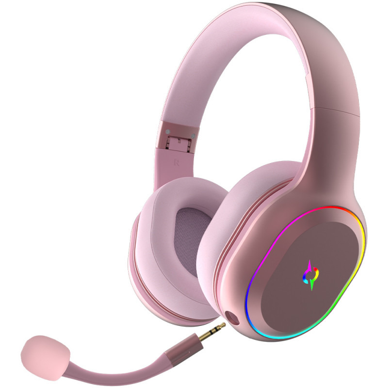 Casti Gaming Aqirys Lyra Wireless Pink Pc Garage