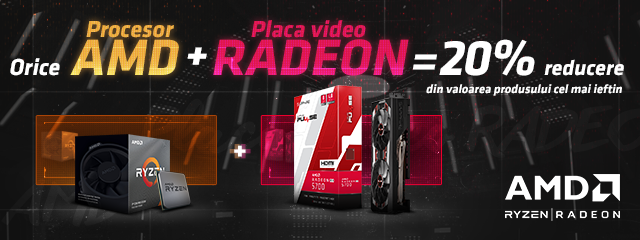 Orice procesor AMD + orice placa video Radeon = 20% red