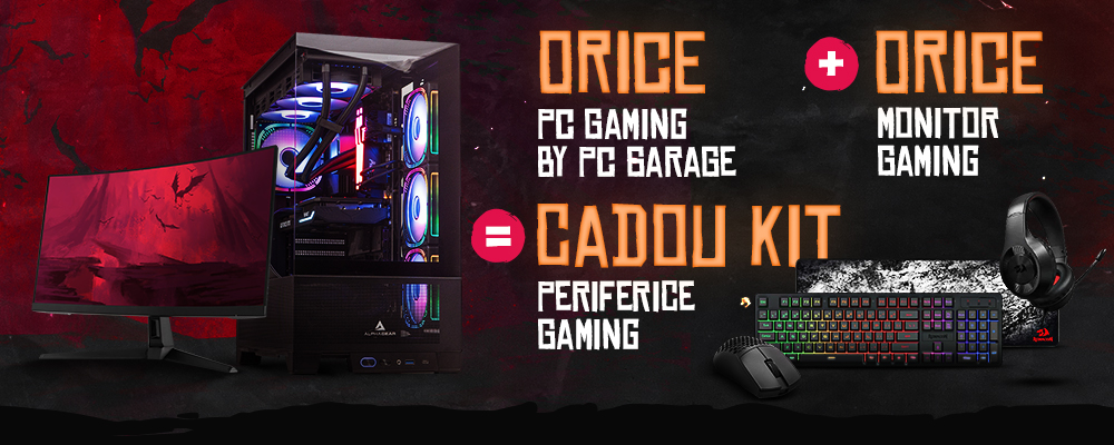 PC Gaming by PC Garage + orice Monitor Gaming = cadou