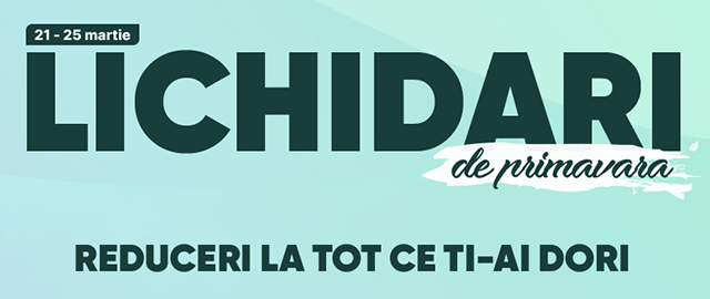 Lichidari de primavara - Super promotii si reduceri