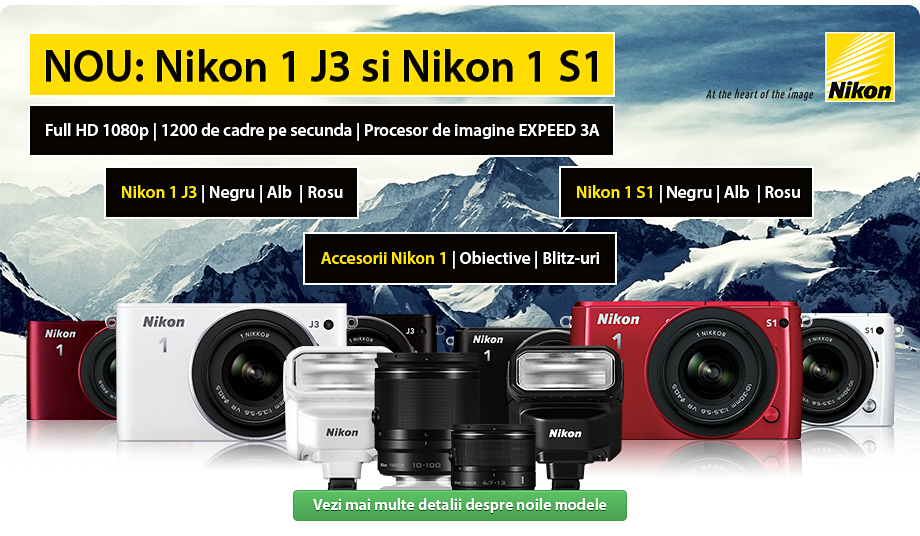 Precomanda Nikon 1 J3 si S1