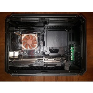 layout in case, needed an sfx to atx adapter.