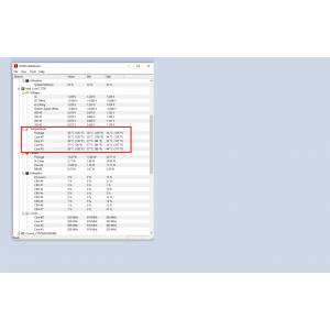 Temperature Idle i7-7700 
Program folosit: HWMonitor! 
