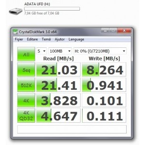 Aceasta este varianta de 7210MB, vitezele sunt satisfacatoare, timpul de acces este mai mic.