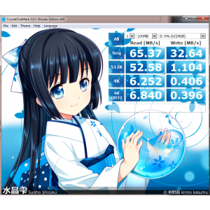 CrystalDiskMark 3.0.3 Shizuku Edition x64 Sample Fisier 100MB