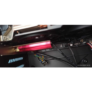 Placa de retea wireless blocheaza jumatate din ventilatorul placii video. Normal pentru o placa...