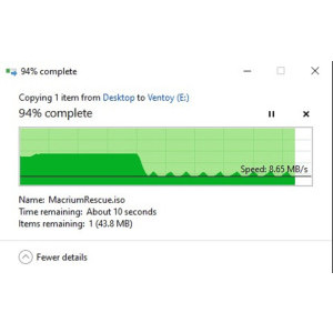 scriere fisier 750 MB