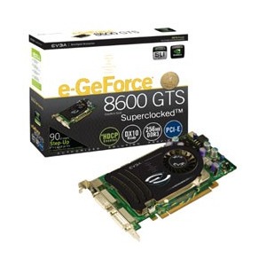 EVGA e-GeForce 8600 GTS SUPERCLOCKED 256MB DDR3 128-bit