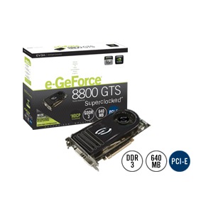 EVGA e-GeForce 8800GTS Super Clocked 640MB DDR3 320-bit