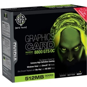 BFG Tech GeForce 8800GTS OC 512MB DDR3 256-bit