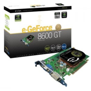 EVGA e-GeForce 8600 GT 256 MB DDR3 128-bit 1.4 ns