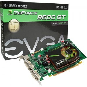 EVGA e-GeForce 9500GT 512MB DDR2 128-bit