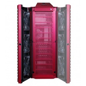 Lian Li PC-80R Armorsuit CrossFireX Edition red