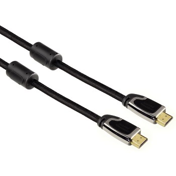Cablu video Hama HDMI Male - HDMI Male, v1.4, 3m, Ethernet, negru