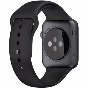 Apple Watch 1, Aluminium 42 mm, curea silicon, black-space grey