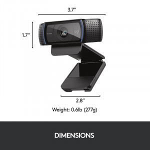 Logitech C920S Pro, FHD, USB, Black