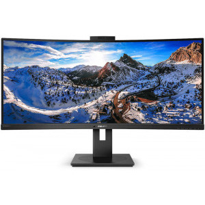 Monitor LED Philips 346P1CRH Curbat 34 inch 5 ms Negru HDR 100 Hz