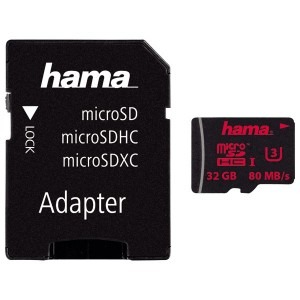 Card memorie Hama Micro SDHC 32GB Clasa 3 UHS-I + Adaptor SD