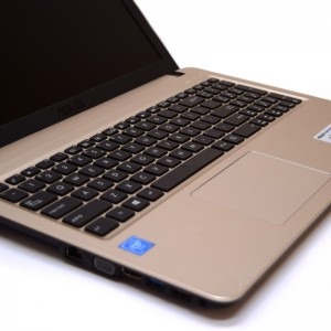 ASUS 15.6" X540SA, HD, Procesor Intel® Celeron® Quad Core N3150 (2M Cache, up to 2.08 GHz), 4GB, 500GB, GMA HD, FreeDos, Gold