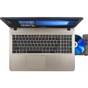 ASUS 15.6" X540LA, HD, Procesor Intel® Core™ i3-4005U (3M Cache, 1.70 GHz), 4GB, 500GB, GMA HD 4400, FreeDos, Chocolate Black, no ODD