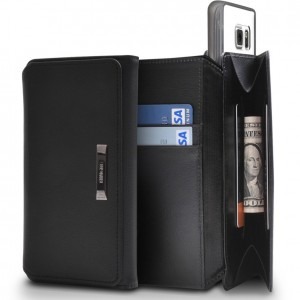 Ringke Husa de protectie tip Book Wallet negru pentru Samsung Galaxy S6