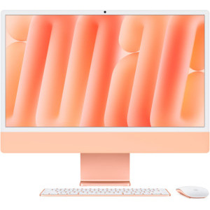 All-In-One PC Apple iMac 24 inch 4.5K Retina, Apple M4, 16GB RAM, 512GB SSD, 8 core GPU, macOS Sequoia, INT keyboard, Orange