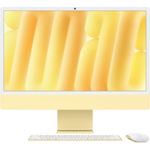 Apple iMac 24 inch 4.5K Retina, Apple M4, 32GB RAM, 1TB SSD, 10 core GPU, macOS Sequoia, INT keyboard, Yellow