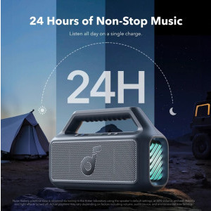 Anker Boxa portabila Boom 2, 80W, IPX7, Bluetooth, TWS, Blue