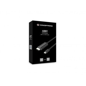 Conceptronic USB-C - HDMI Male, 2 m, Negru