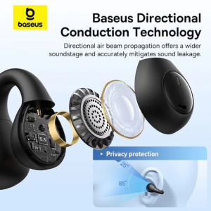 Baseus Open-Ear, AirGo AS01 Black
