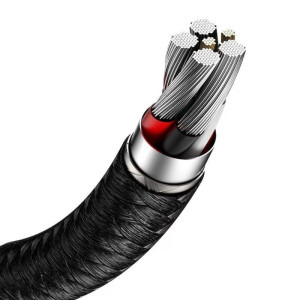 Baseus Cafule Metal, USB Male la USB-C Male, 66W, 2 m, Black