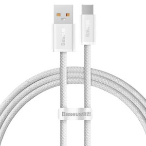 Cablu de date / adaptor Baseus Dynamic, USB Male la USB-C Male, 100W, 2 m, White