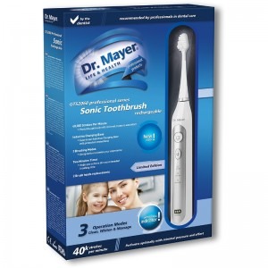 Dr. Mayer Periuta de dinti sonica GTS2060, 40000 Rpm, 3 moduri de periaj, 2 capete periaj incluse, incarcare inductiva