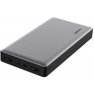 Hame P57D, 20000 mAh, 2x USB, 1x USB-C, 1x microUSB, cu tehnologia Quick Charge 3.0, Black - Grey