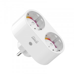 Gosund Priza smart dubla SP211, Control prin aplicatie, Programare si timer, 3680 W, 16 A