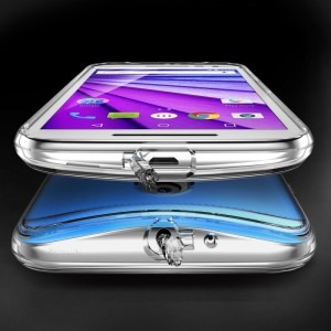 Ringke Protectie pentru spate Fusion Crystal pentru Motorola Moto G (3rd generation) + folie protectie Ringke