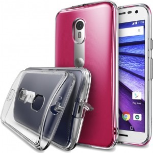 Ringke Protectie pentru spate Fusion Crystal pentru Motorola Moto G (3rd generation) + folie protectie Ringke