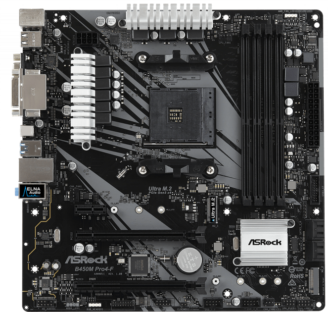 Placa de baza ASRock B450M PRO4-F
