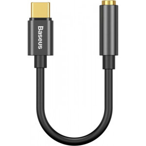 Baseus Adaptor CATL54-01, USB-C Male la Jack 3.5 mm Female, Black
