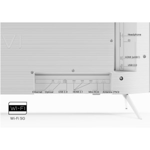 KIVI Smart TV 43U760QW Seria U760QW 108cm alb 4K UHD HDR