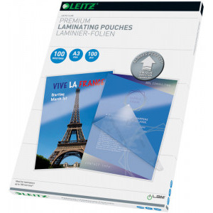 Leitz Laminator UDT Folie pentru laminare la cald, A3, 100 microni, 100buc/Set