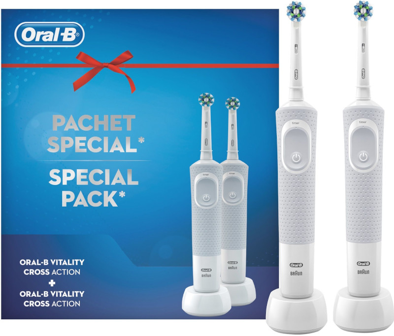 Oral-B Set 2 x Periuta de dinti electrica Vitality D100 Sensi Ultra Thin
