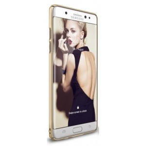Ringke Protectie pentru spate Slim Royal Gold pentru Samsung Galaxy Note 7 + Bonus folie Ringke Invisible Screen Defender