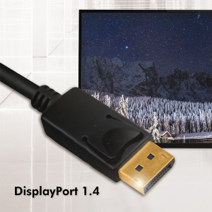 Logilink DisplayPort Male - DisplayPort Male, v1.4, 1m, negru