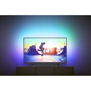 Philips Smart TV Android 55PUS6482/12 Seria PUS6482/12 139cm argintiu 4K UHD HDR Ambilight cu 3 laturi