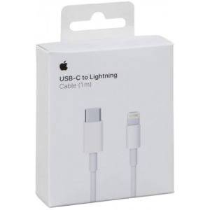 Apple USB-C Male la Lightning Male, 1 m, White