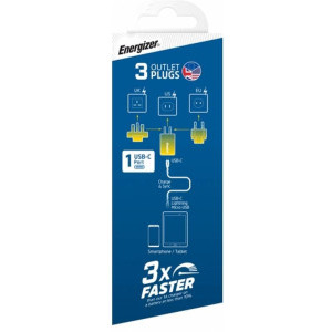 Energizer A20MUGR, 1x USB-C, 20W, (US, UK, EU)