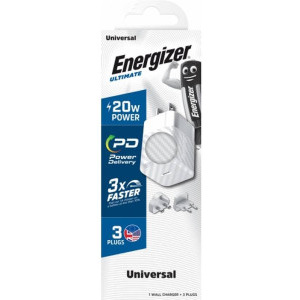 Energizer A20MUWH, 1x USB-C, 20W, (US, UK, EU)