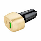 Incarcator auto Energizer D38BG, 1x USB-C, 1x USB, 38W, Black/Gold