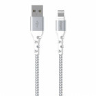 Cablu de date / adaptor Energizer USB Male la Lightning Male, braided nylon, 2 m, White